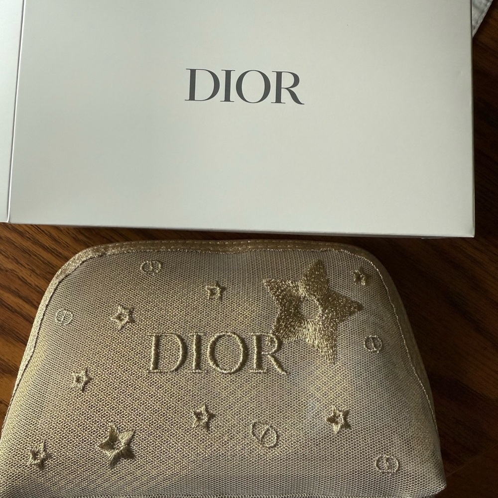 Dior Starry Gold Cosmetic Bag